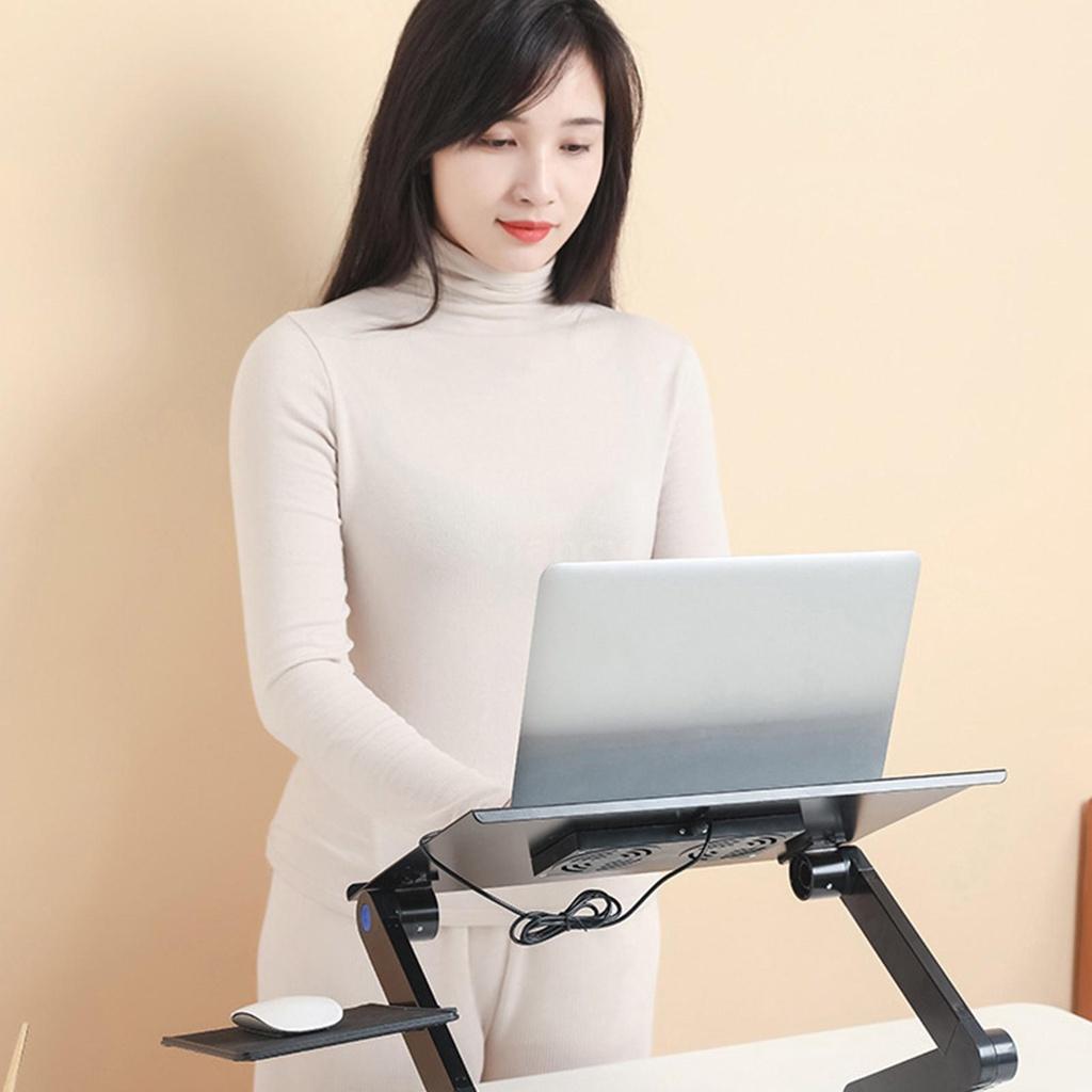 Giá Đỡ Laptop Có Quạt Tản Nhiệt Tùy Chỉnh Tiện Dụng Cho Văn Phòng / Nhà Ở