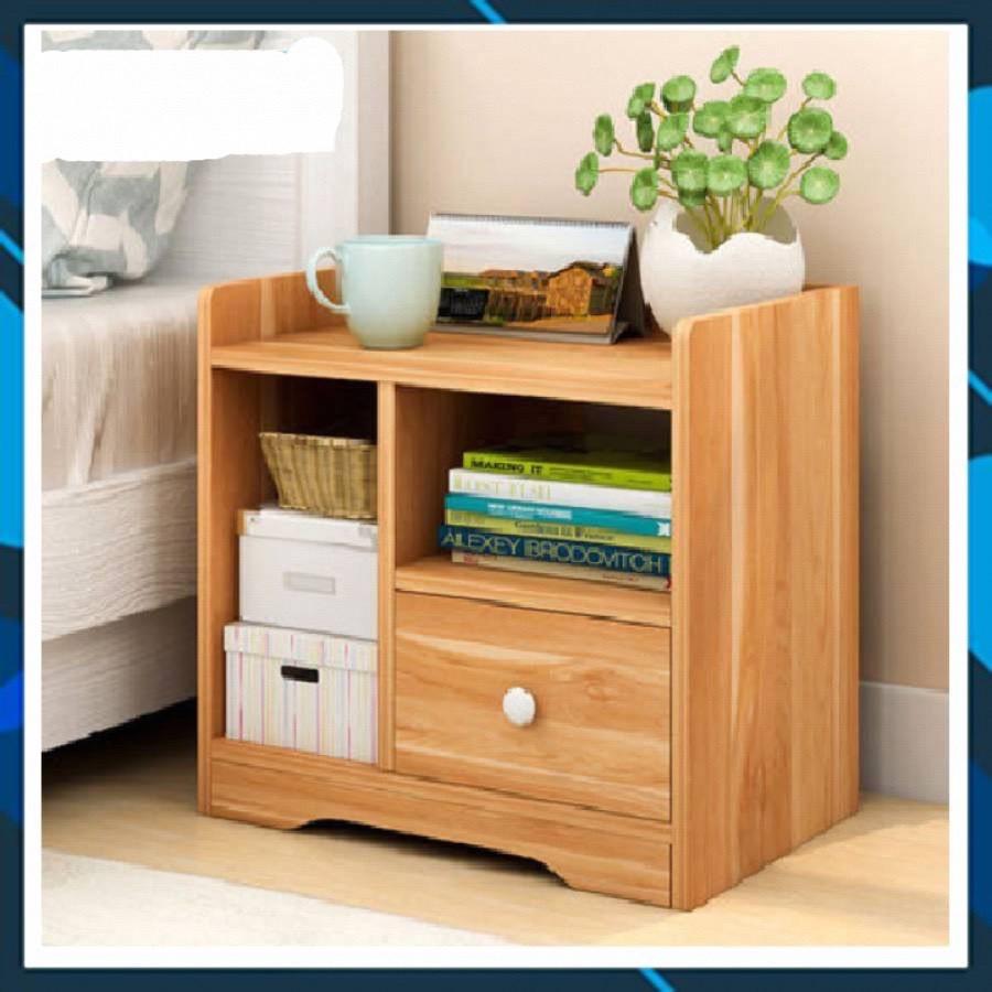 Tủ, Kệ Đầu Giường Vuông 1 Ngăn Kéo Màu Gỗ 40 x 26 x 40cm GD167