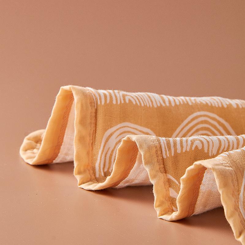 Happyflute 4 Lớp 100% Cotton Đa Năng Sơ Sinh Cho Bé Tắm Có Thể Giặt Có Thể Tái Sử Dụng Đầm Chăn