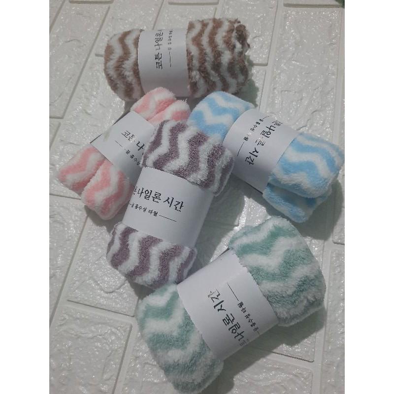 Khăn mặt kẻ hàn quốc