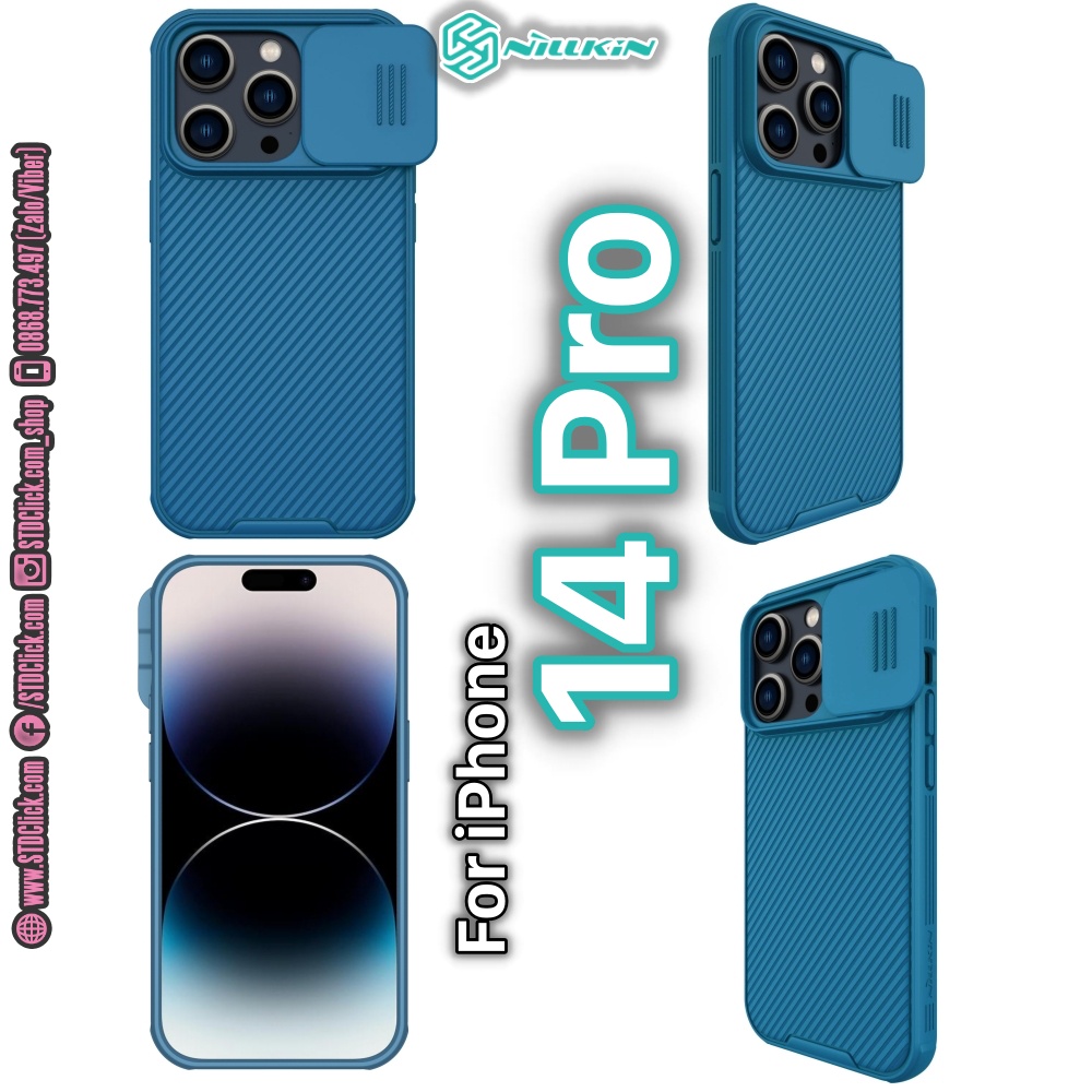 ỐP LƯNG DÀNH CHO ĐIỆN THOẠI IPHONE 14 PRO NILLKIN CAMSHIELD PRO NILLKIN