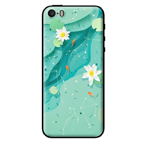 Ốp in cho iPhone 5s Họa Tiết Nền Xanh - Hàng chính hãng