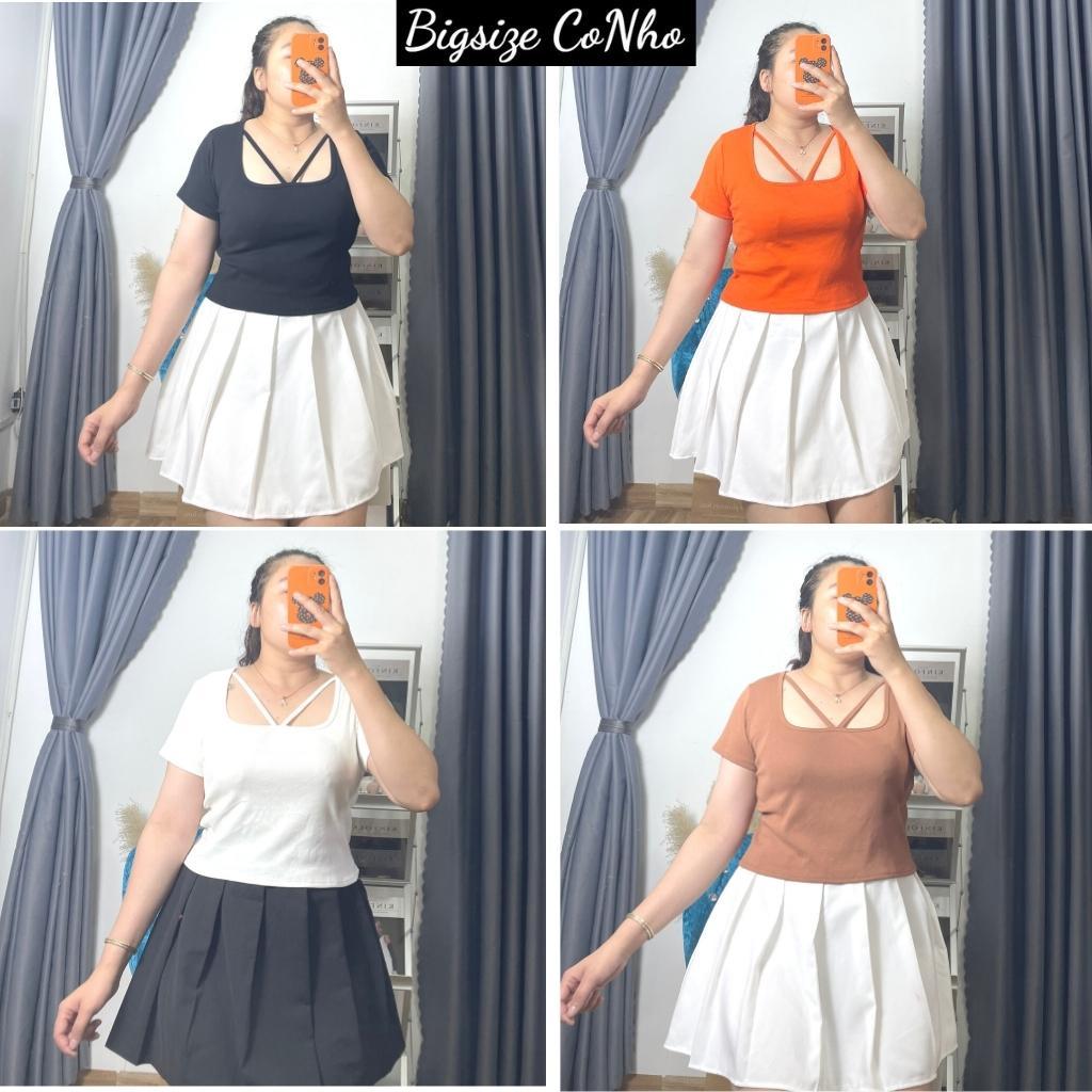 Áo thun dáng croptop bigsize nữ tay ngắn vải thun borip co giãn A26 - MÀU ĐEN