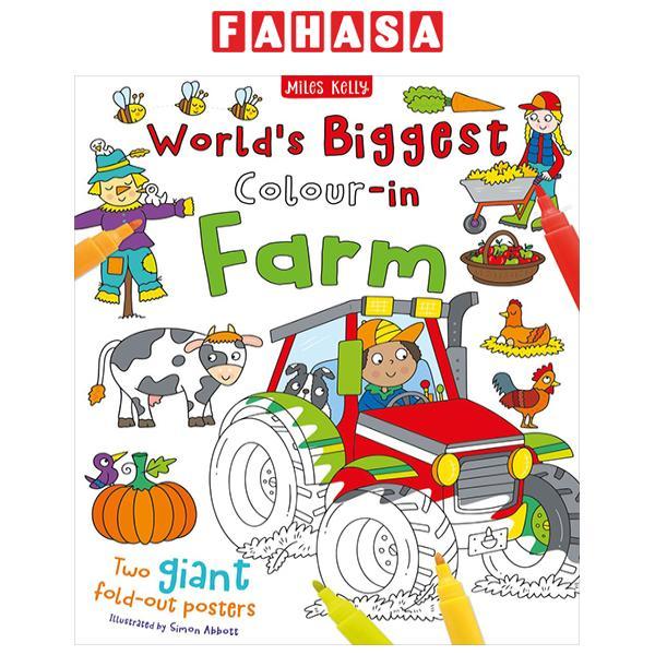 Sách ngoại văn: World's Biggest Colour-In: Farm (2 Posters)