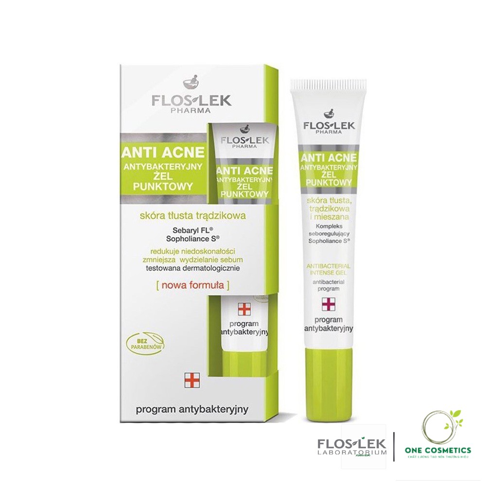 Gel Ngừa Mụn, Diệt Khuẩn Floslek Anti Acne Spot Gel For Imperfections 20ml