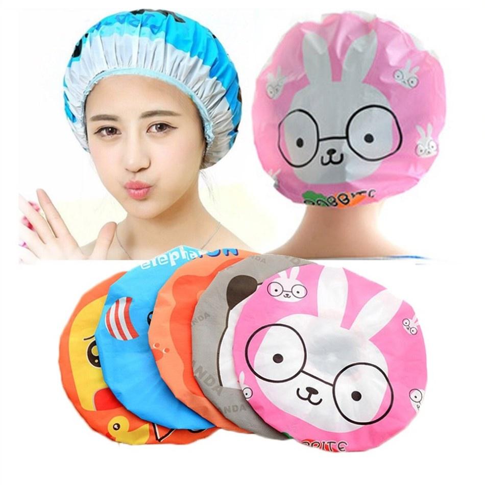 Mũ trùm ủ tóc hình dễ thương cute có chun co giãn