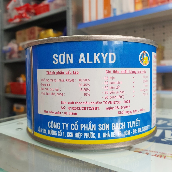 Sơn dầu Bạch Tuyết Alkyd 400g chính hãng