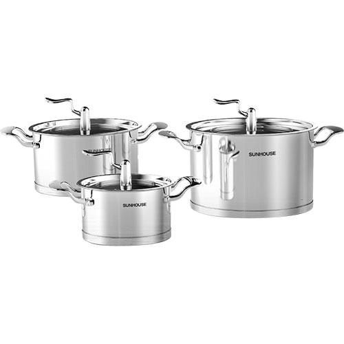 Bộ nồi inox 5 đáy Sunhouse SHG2503MSA - Hàng chính hãng