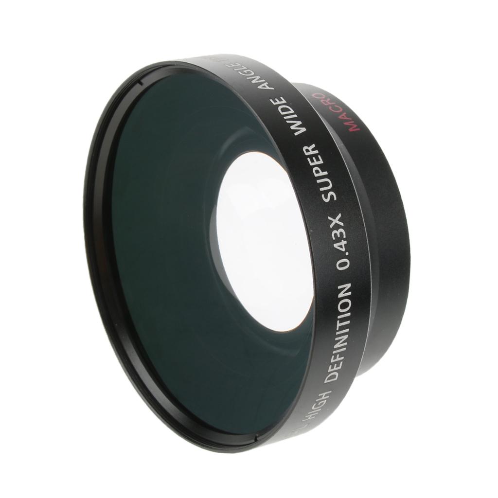 62mm 0.43x Wide Angle + Macro Conversion Lens For Canon SLR Camera DV