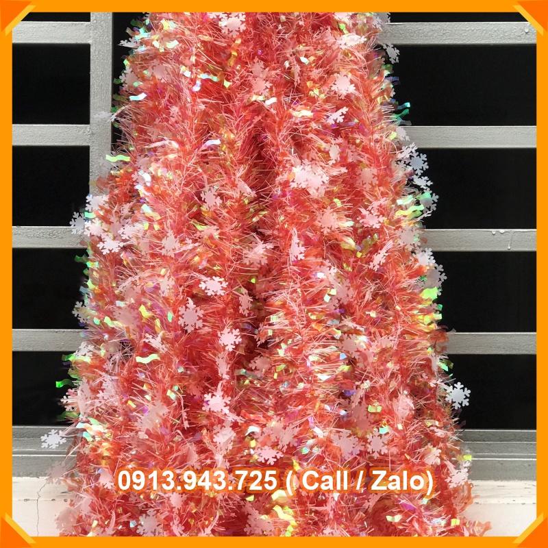 Dây kim tuyến xà cừ lấp lánh 7 màu trang trí noel