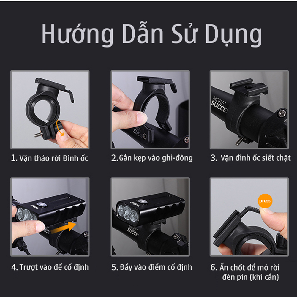 Đèn Pha Trước Xe Đạp NX3 Có Sạc USB Siêu Sáng Cao Cấp Chống Nước Dành Cho Xe Đạp Địa Hình, Xe Đạp Thể Thao Giúp Đạp Xe An Toàn Ban Đêm