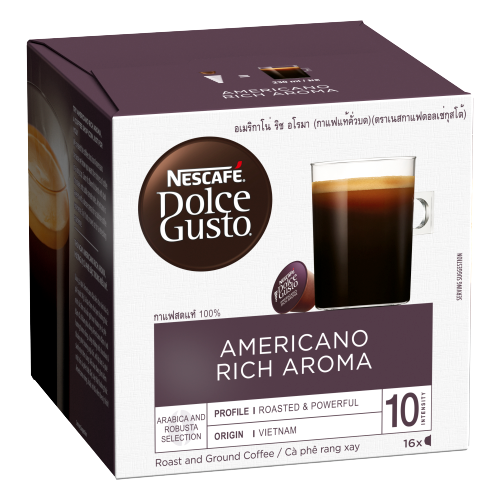 Hộp 16 Viên Nén Cà Phê Rang Xay Nescafe Dolce Gusto – Americano (128g)