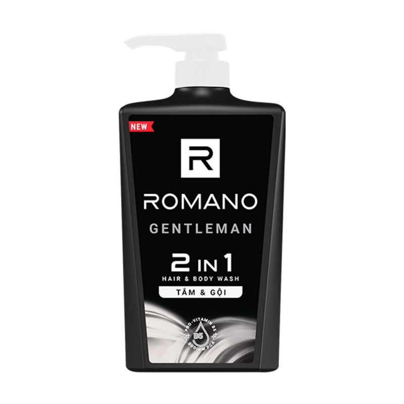 Sữa tắm gội cho nam Romano 2 trong 1 Gentleman 650g