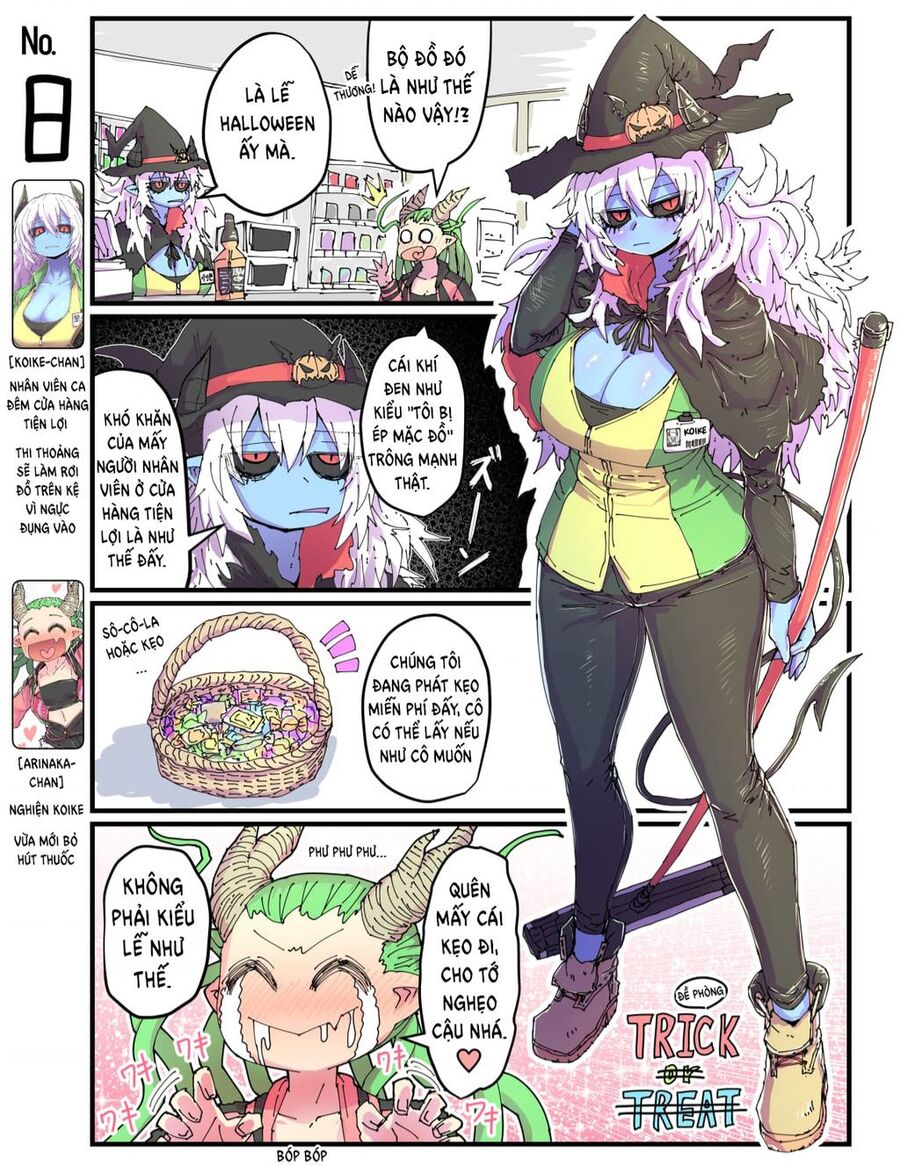 cô nàng nhân viên da xanh ở cửa hàng tiện lợi và bạn của cô ấy chapter 8 1