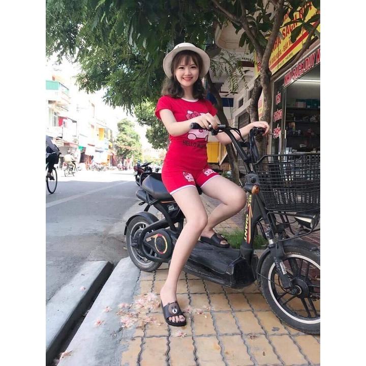 3 BỘ ĐÒ NỮ MẶC NHÀ VẢI COTTON ĐẸP DÀY MỊN