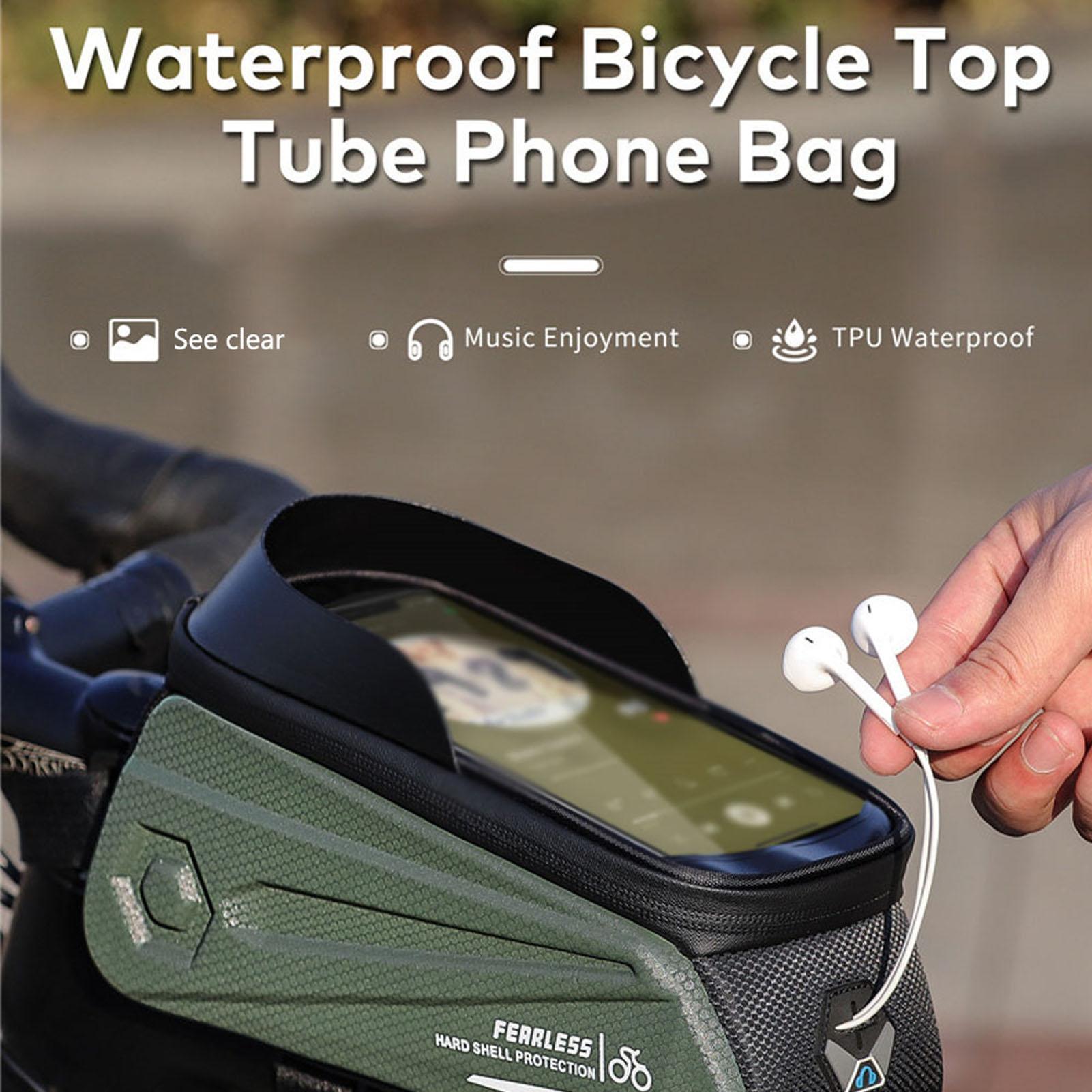 Túi WEST BIKING gắn khung xe đạp, chất liệu cứng, không thấm nước