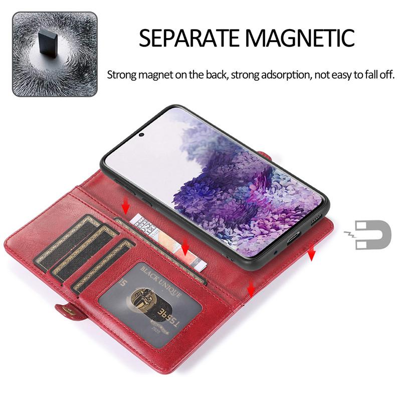 Bao da điện thoại nhiều phần đựng nhiều thẻ cổ điển vintage cho Samsung Galaxy A20 A30S A40 A50S A51 A70 A71 A81 A91