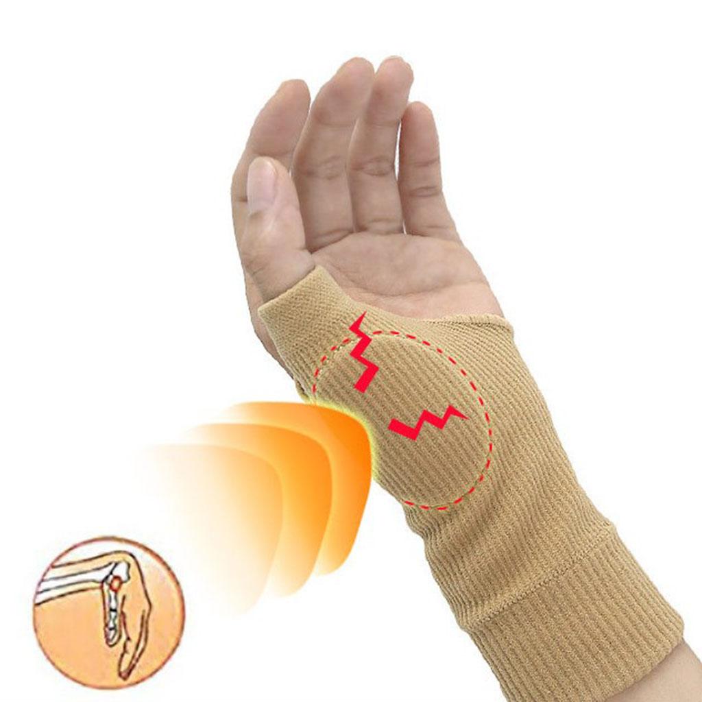2 Pair Elastic Hand Wrist Brace Men/Women Compression Gloves