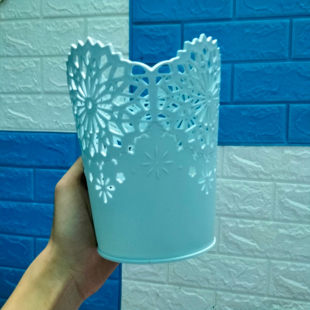 Rổ Hoa Văn Đẹp Nhiều Màu Nhựa Việt Nhật 3256 Size 13.5x10x16 (cm) - Giỏ Đựng Đồ Đa Năng Tiện Dụng