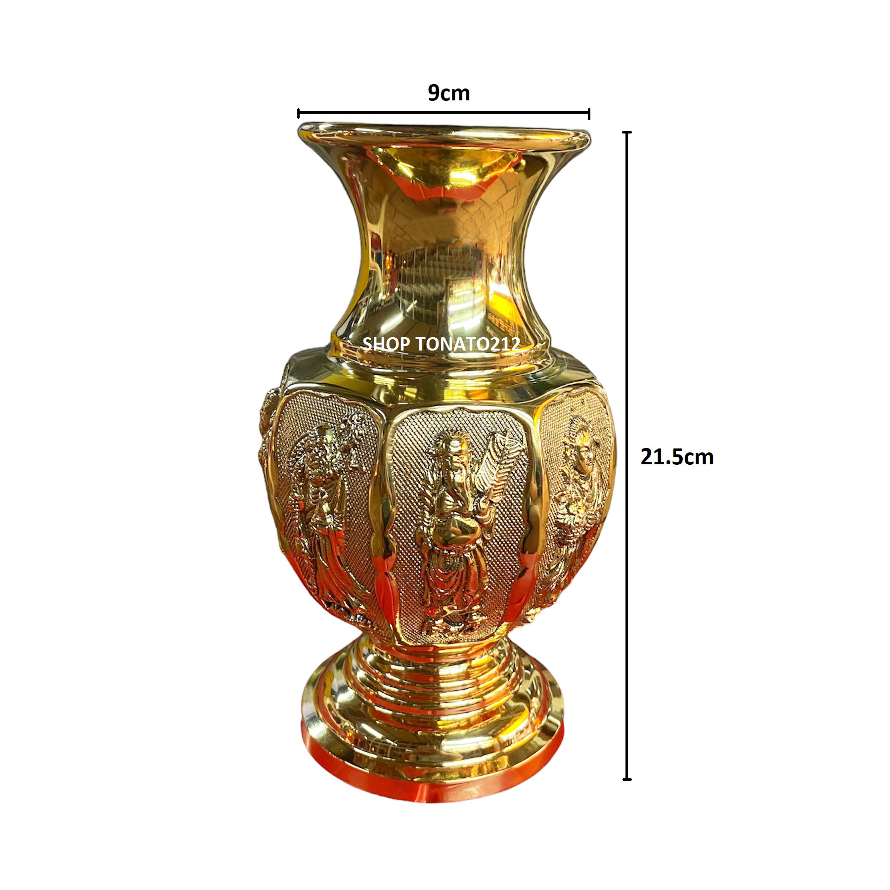 BÌNH BÔNG,LỌ HOA ĐỒNG BÁT TIÊN ĐẶT BÀN THỜ CAO 21.5CM, 25.5CM