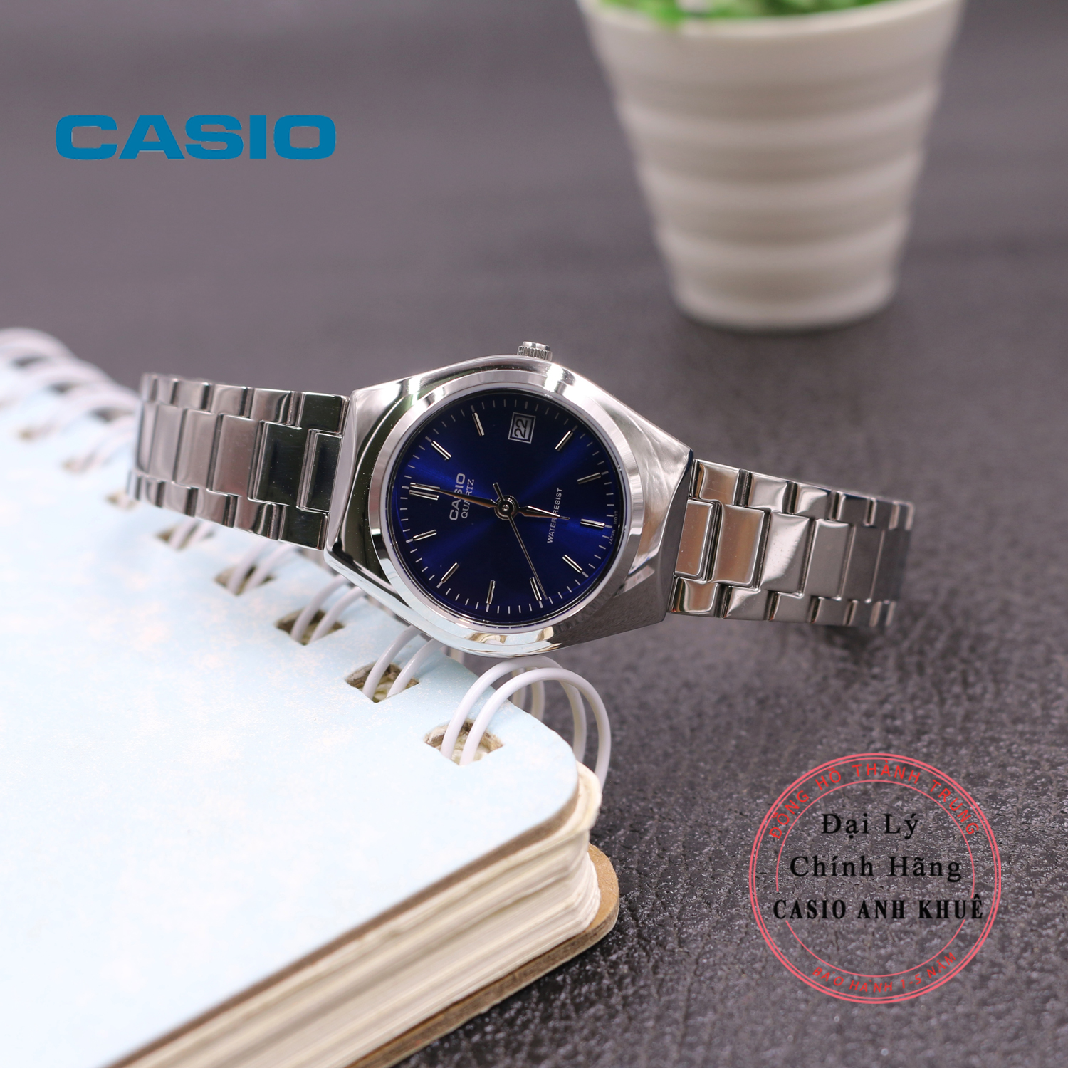 Đồng Hồ Nữ Dây Kim Loại Casio LTP-1170A-2ARDF