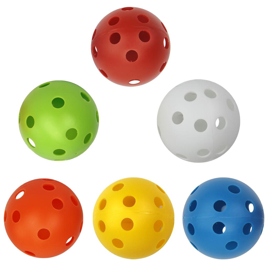 6 Count Golf Balls  Hollow Balls for Driving Range/ Swing Practice