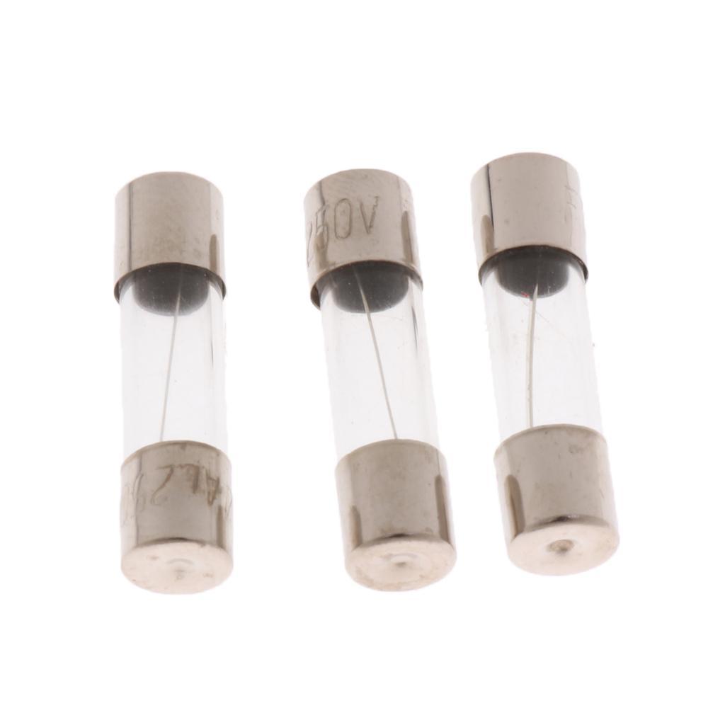 15*10 Pcs 5*20mm Quick Blow Glass Tube Fuse Assortment Kit Fast-blow