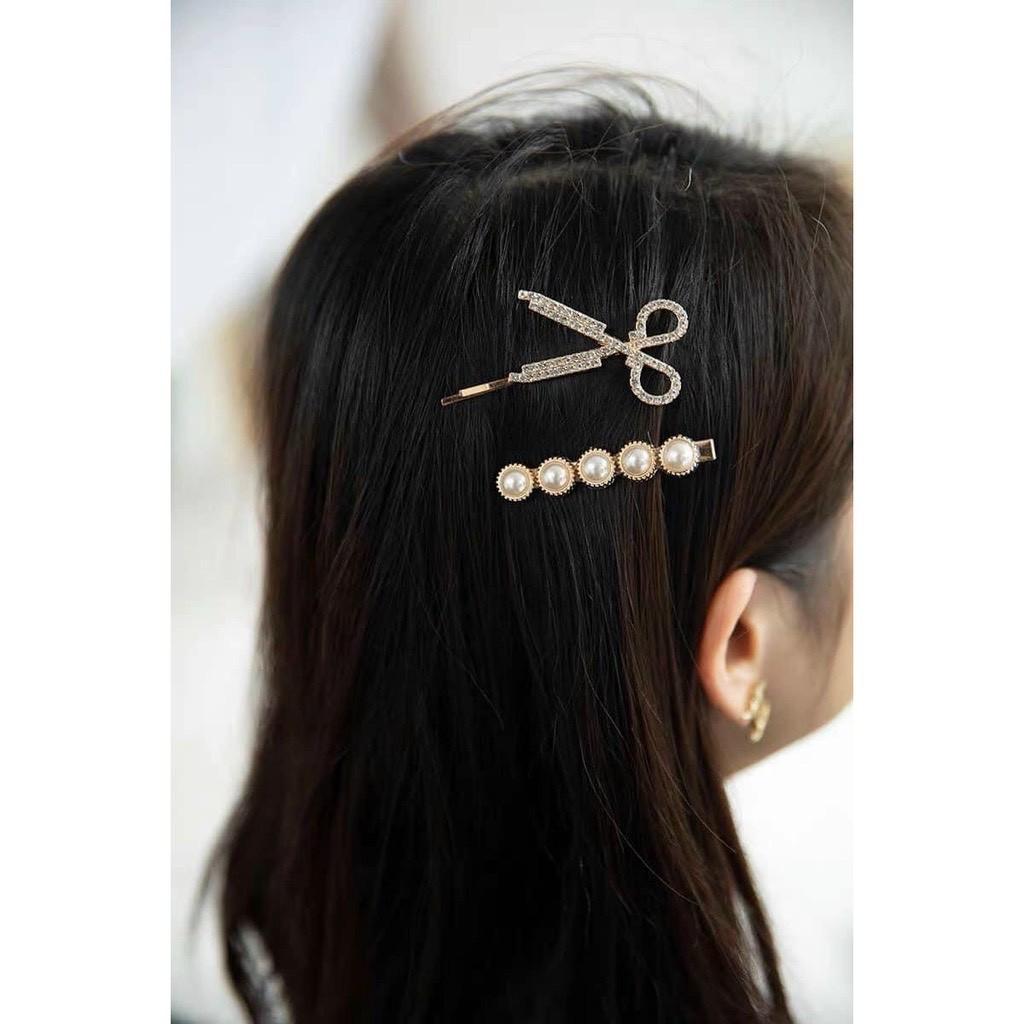 Sét 6 kẹp tóc đá cao cấp siêu xinh