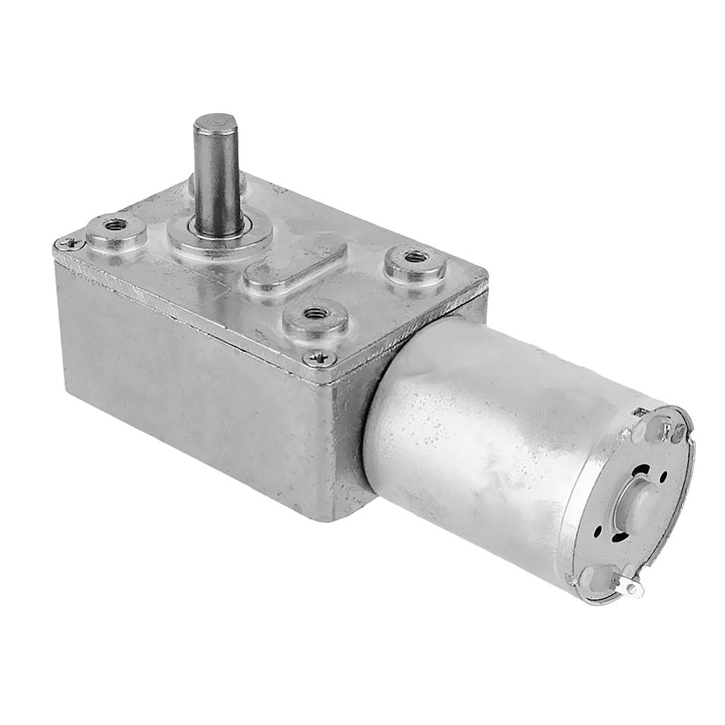 2PCS Micro Worm Gear DC Motor 12V 6RPM +3RPM Reversible High Torque Turbine Reduction Motor