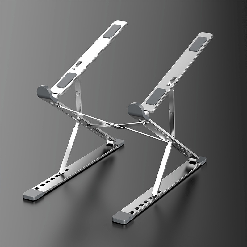 Giá đỡ nâng laptop stand nhôm 2 tầng 15 nấc chỉnh độ cao và có thể gấp gọn N8-A Vu Studio - Hàng chính hãng