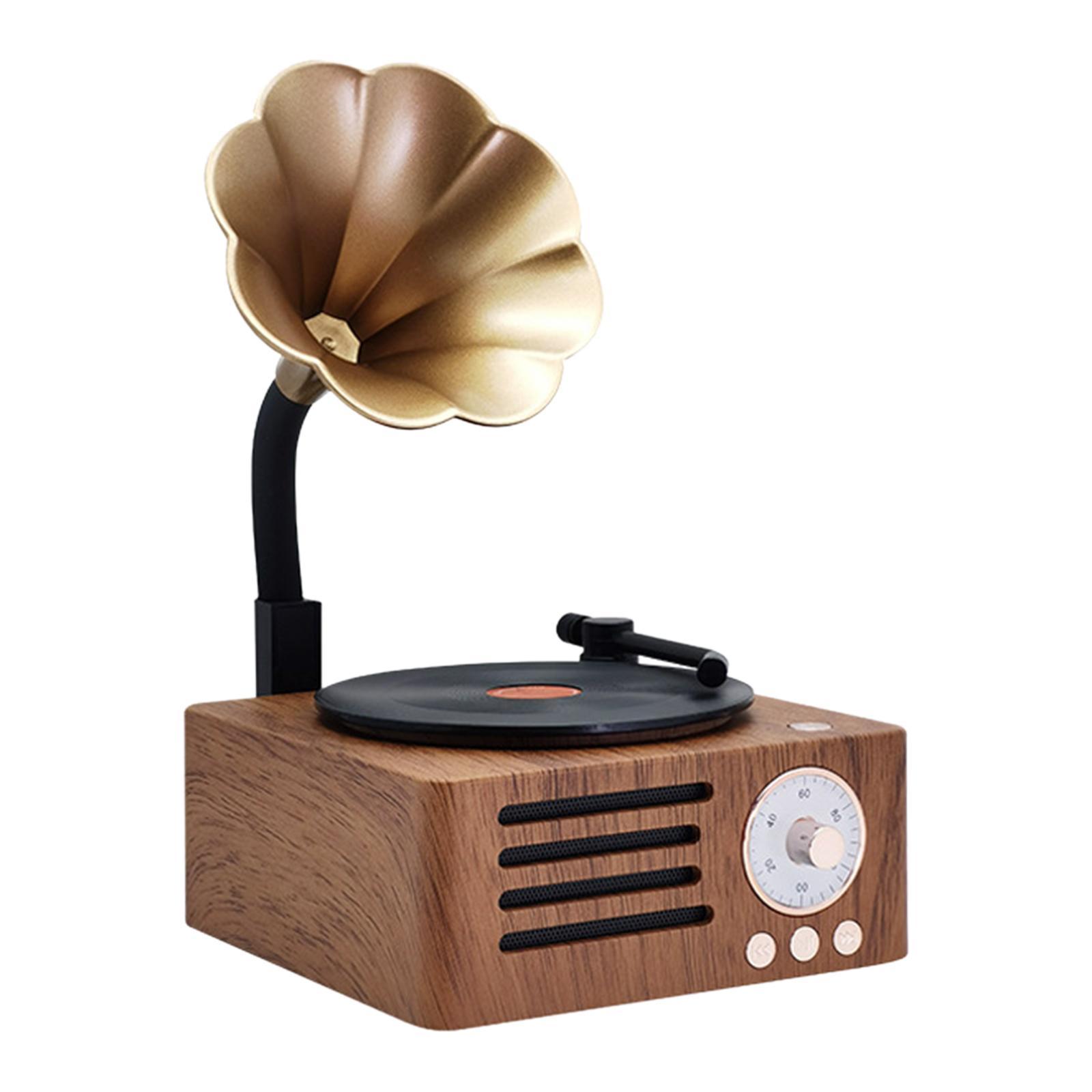 Classic Record .0 Speaker Nostalgic Gramophone Mini for Office Hotel