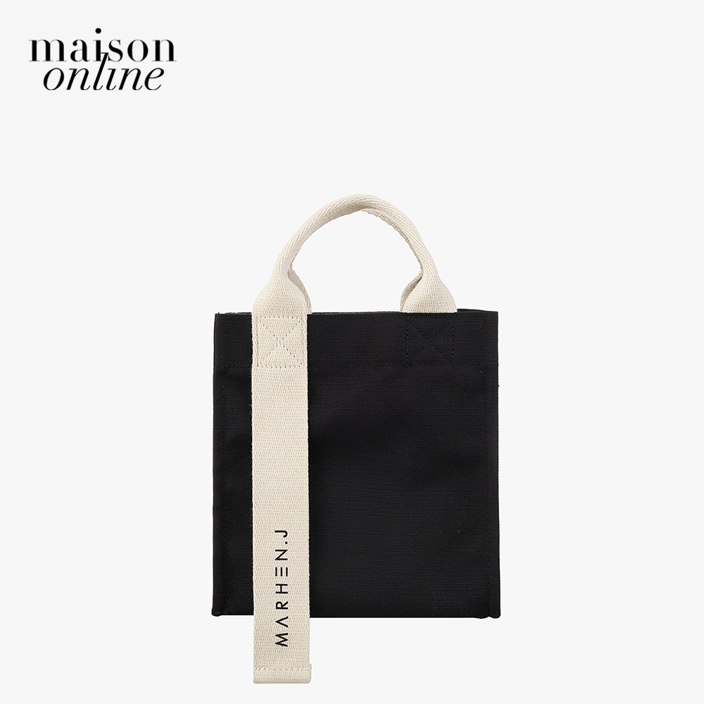 Marhen.J - Túi đeo vai chữ nhật vải bố Ricky Mini MJ18BRCKMN-BK