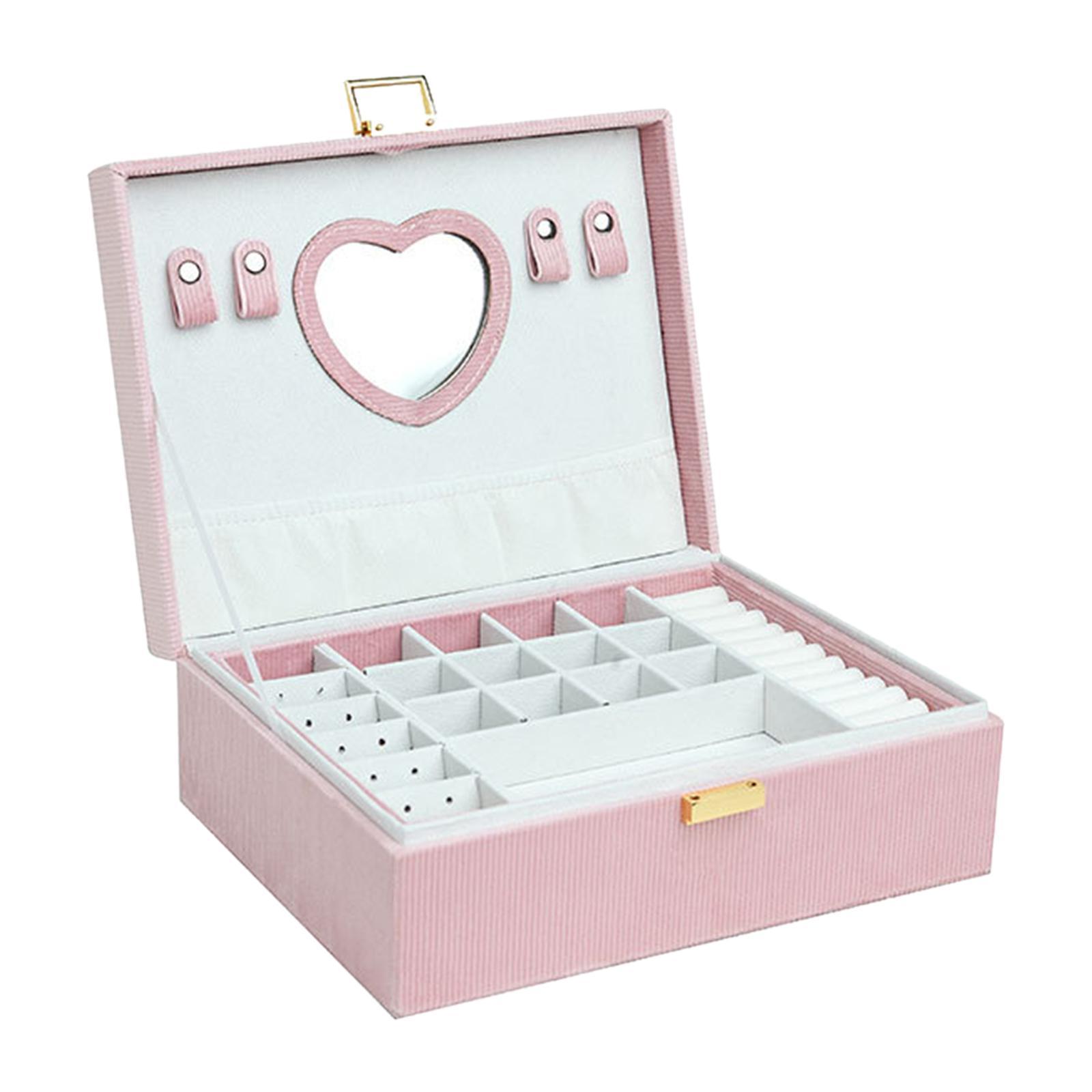 Jewelry Box Multifunctional Jewelry Storage Case, Earrings Bracelets Rings Jewelry Organizer