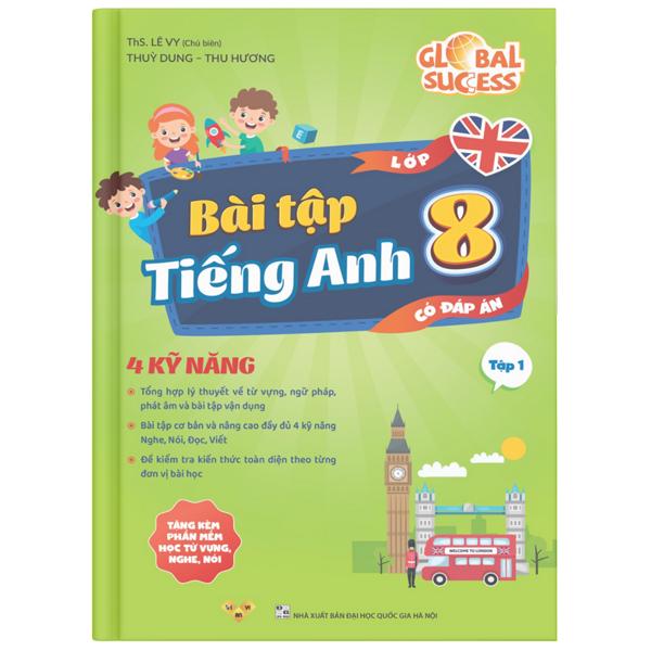 Sách - Global Success - Bài Tập Tiếng Anh 8 - Tập 1 (Có Đáp Án)