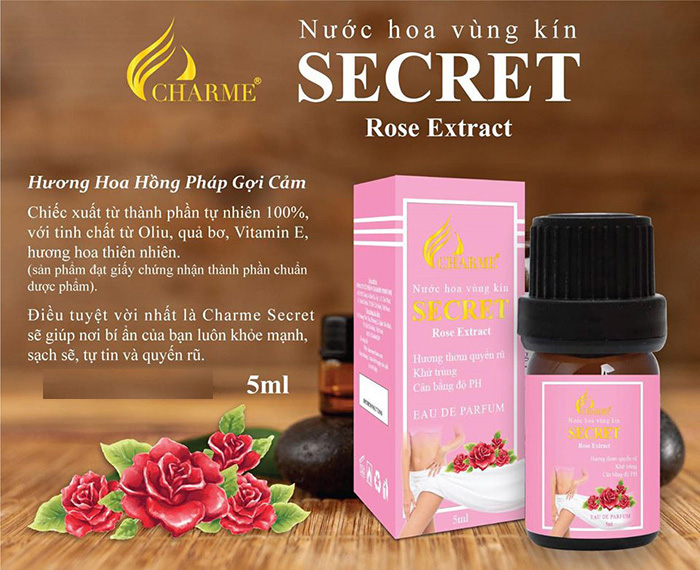 Nước Hoa Vùng Kín Charme Secret Rose Extract 5ml