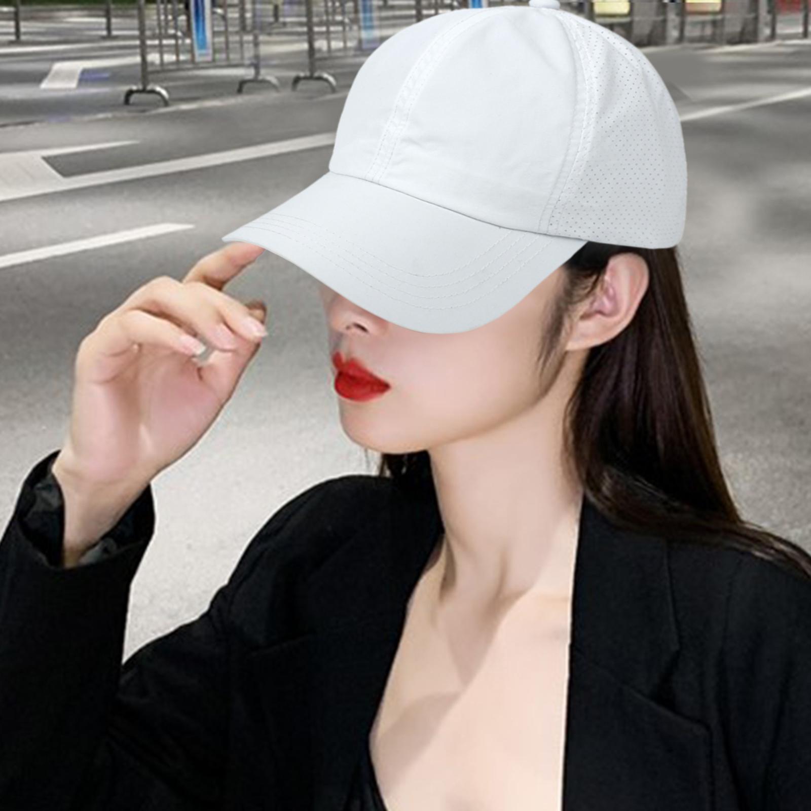 Womens Baseball Cap Cross Ponytail Hat Adjustable Beach Sun Hat Summer Women Ponytail Hat Cross Hat for Fishing Hiking Travel Outdoor Sports