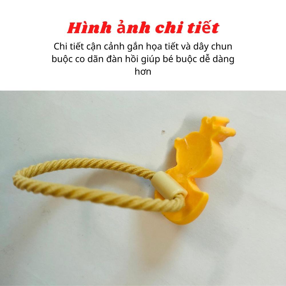 Set 5 dây buôc tóc hoạt hình nhiều màu dễ thương dành cho bé 1-10 Tuổi
