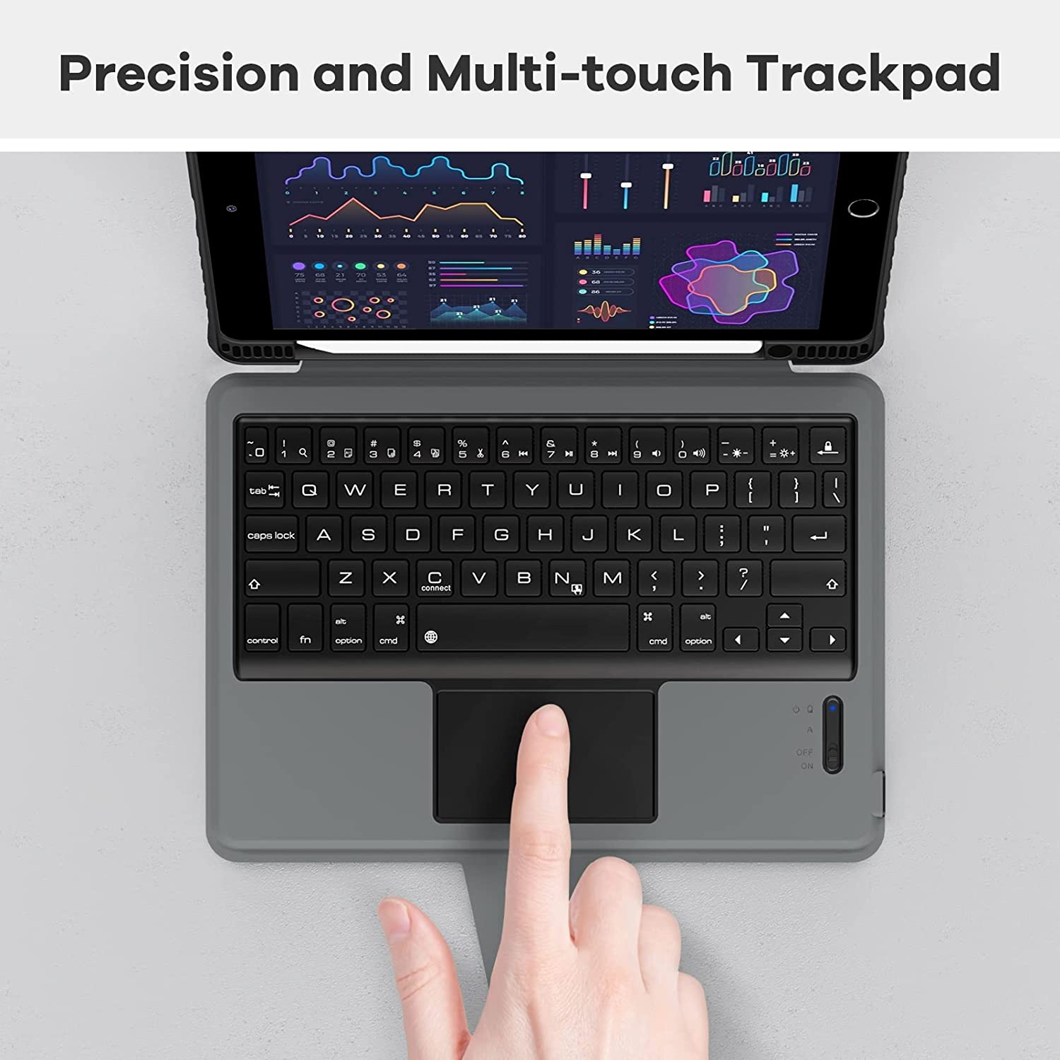 Bao Da Kèm Bàn Phím cho iPad Pro 11 &amp; iPad Pro 12.9 inch 2020/2021/2022 Nillkin Bumper Combo Case Keyboard (Có khe cắm bút Apple Pencil) - Hàng Chính Hãng