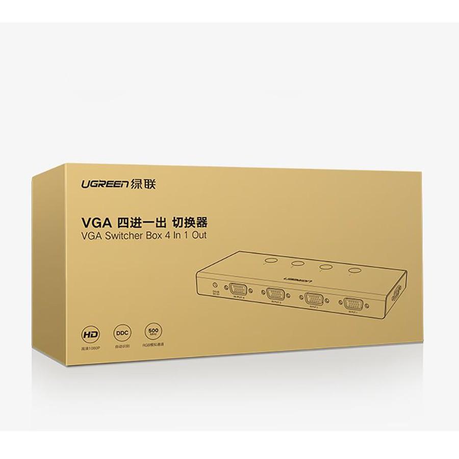 Bộ gộp VGA 4 vào 1 Ugreen 50279 băng thông 500Mhz cao cấp - Hàng Chính Hãng