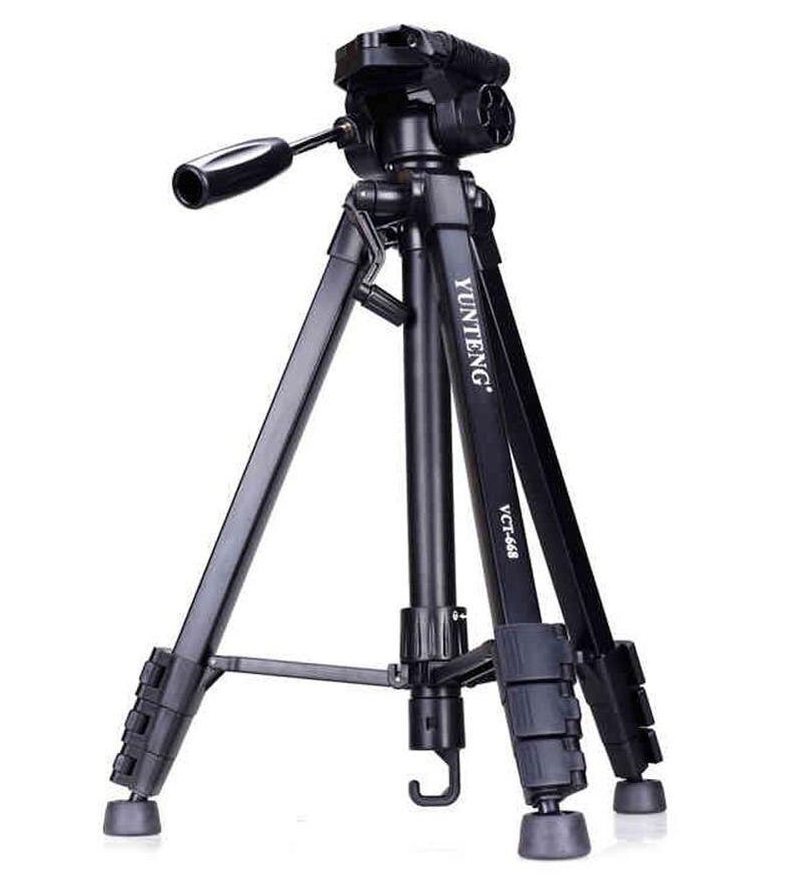 Combo Chân Máy Ảnh Tripod Yunteng VCT-668 + Remote Cho Máy Ảnh - Hàng Nhập Khẩu