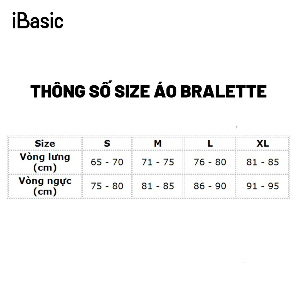 Hình ảnh Áo ngực bralette ren mỏng dây chéo ngực iBasic BRAY045