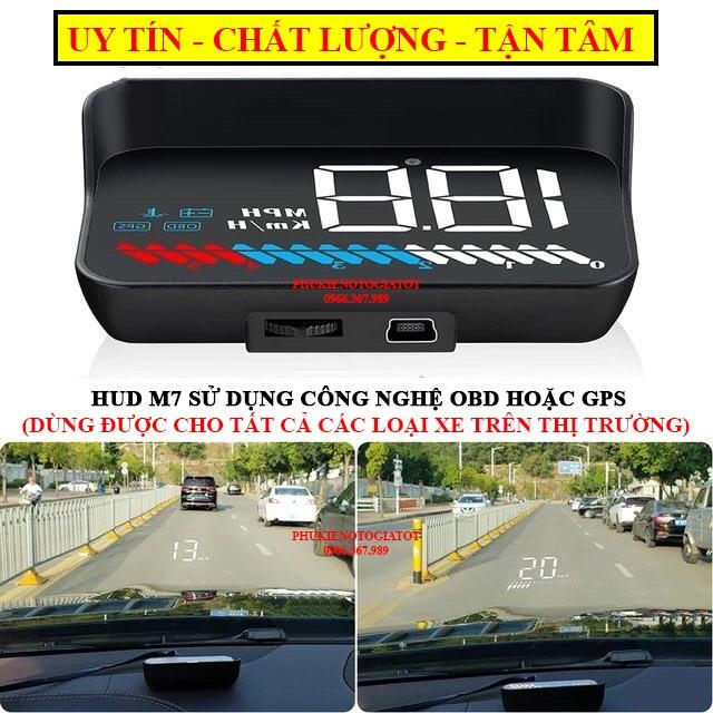 Màn hình HUD C500, M21, M7, C100 cảnh báo tiếng việt, hiển thị tốc độ trên kính lái ô tô