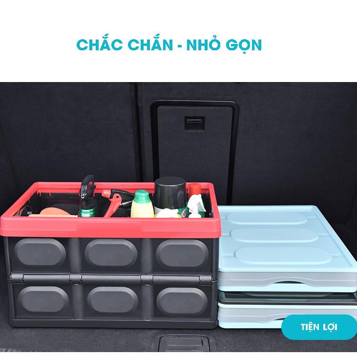 Thùng đựng chứa bằng nhựa GẤP GỌN đa năng chắc chắn