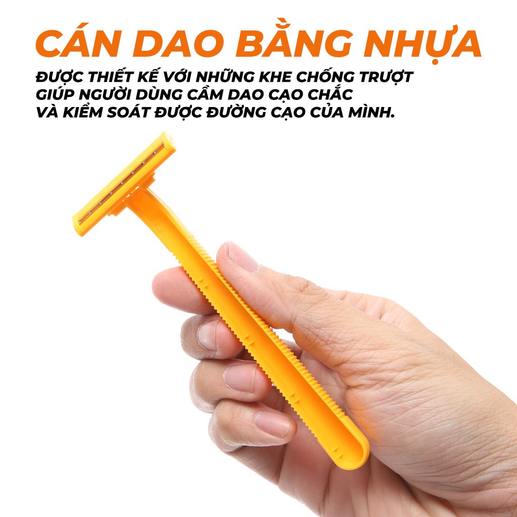 Combo 15 Cây Dạo Cao Râu Nam LiYu Cán Nhựa 2 Lưỡi (Bịch/5 Cây )