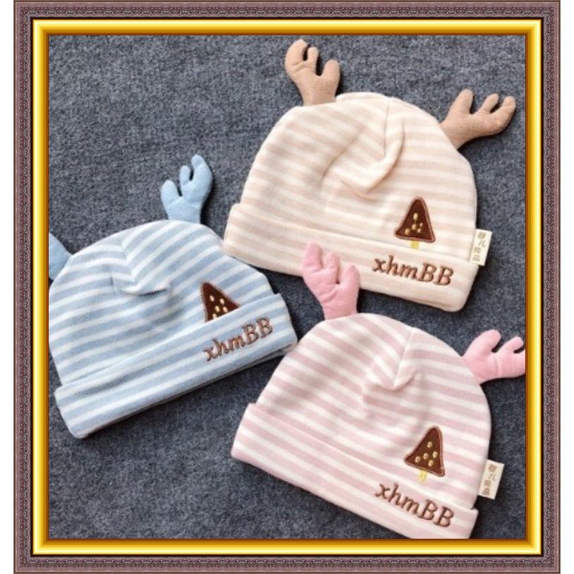 Mũ sơ sinh, nón sơ sinh chất cotton nhiều mầu dành cho bé cực an toàn nhiều mẫu lựa trọn 0-12 tháng