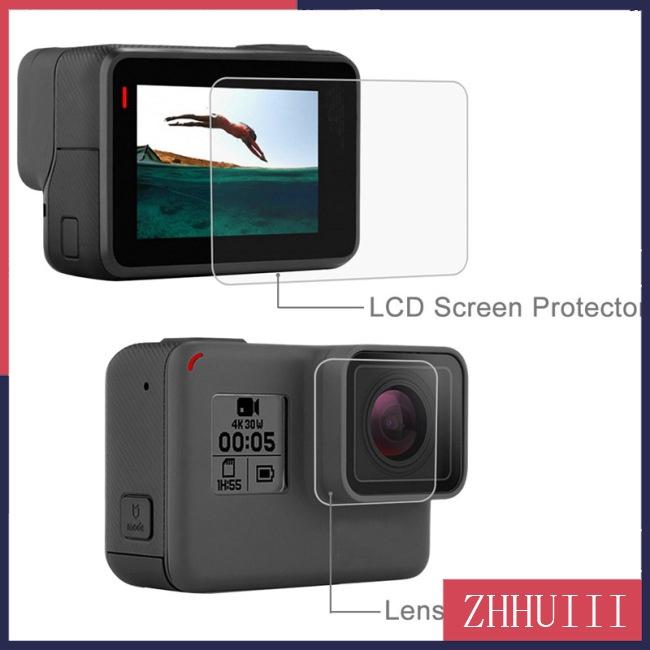 Kính Cường Lực PULUZ Bảo Vệ Màn Hình Máy Ảnh Gopro Hero 5 6 7
