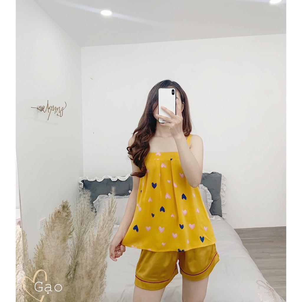 Set lụa thô 2 dây đùi siêu mát