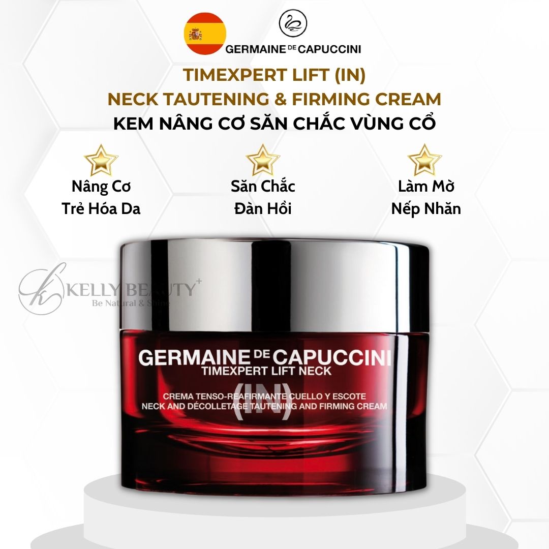 Kem Nâng Cơ Săn Chắc Vùng Cổ GERMAINE TIMEXPERT LIFT (IN) NECK Tautening &amp; Firming Cream | Kelly Beauty