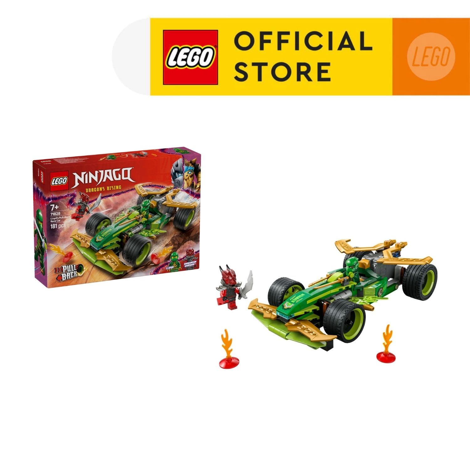 LEGO NINJAGO 71828 Đồ Chơi Lắp Ráp Xe Đua Của Lloyd (181 Chi Tiết)