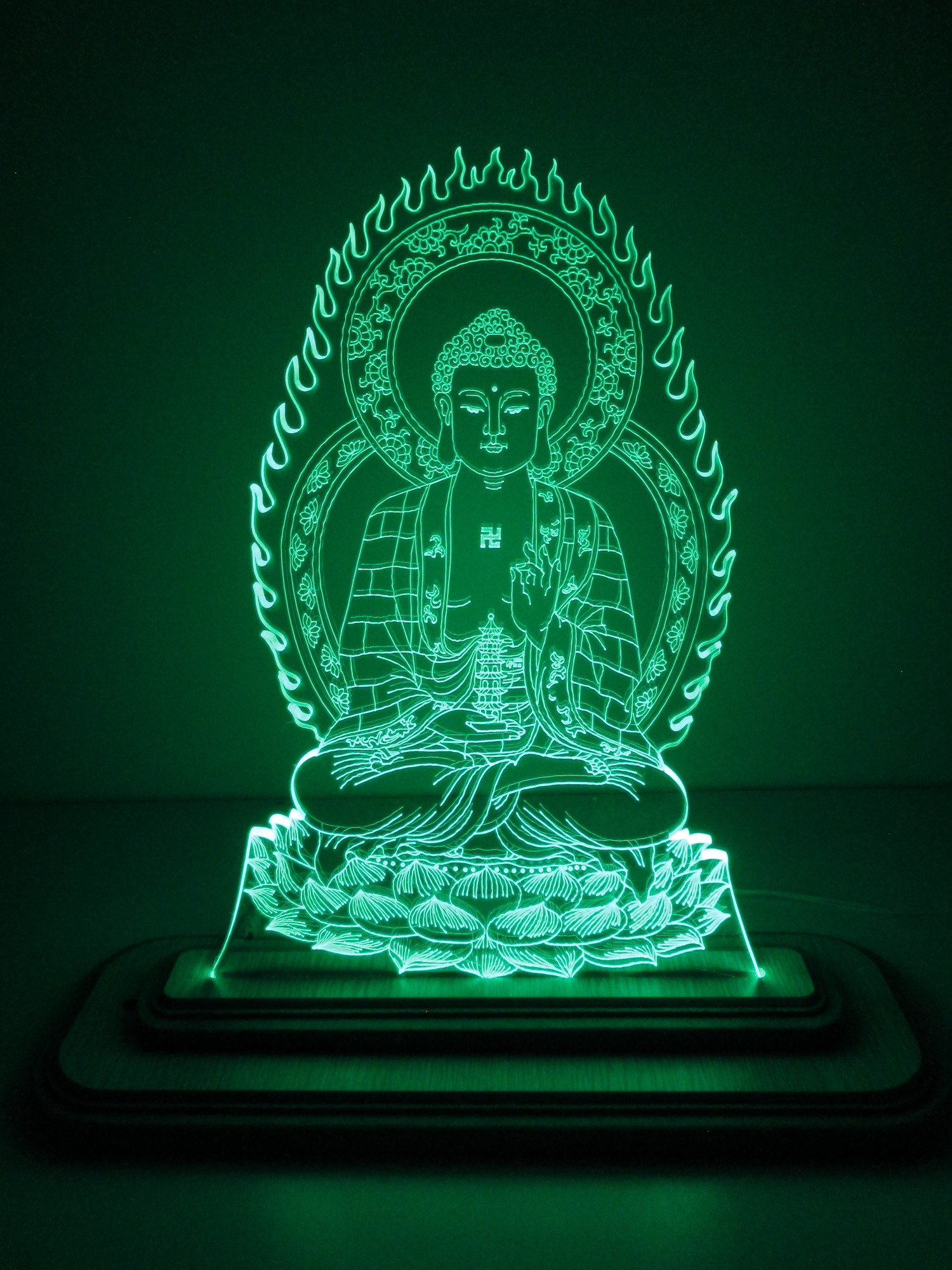 Mô hình đầu tượng phật quan âm 3D